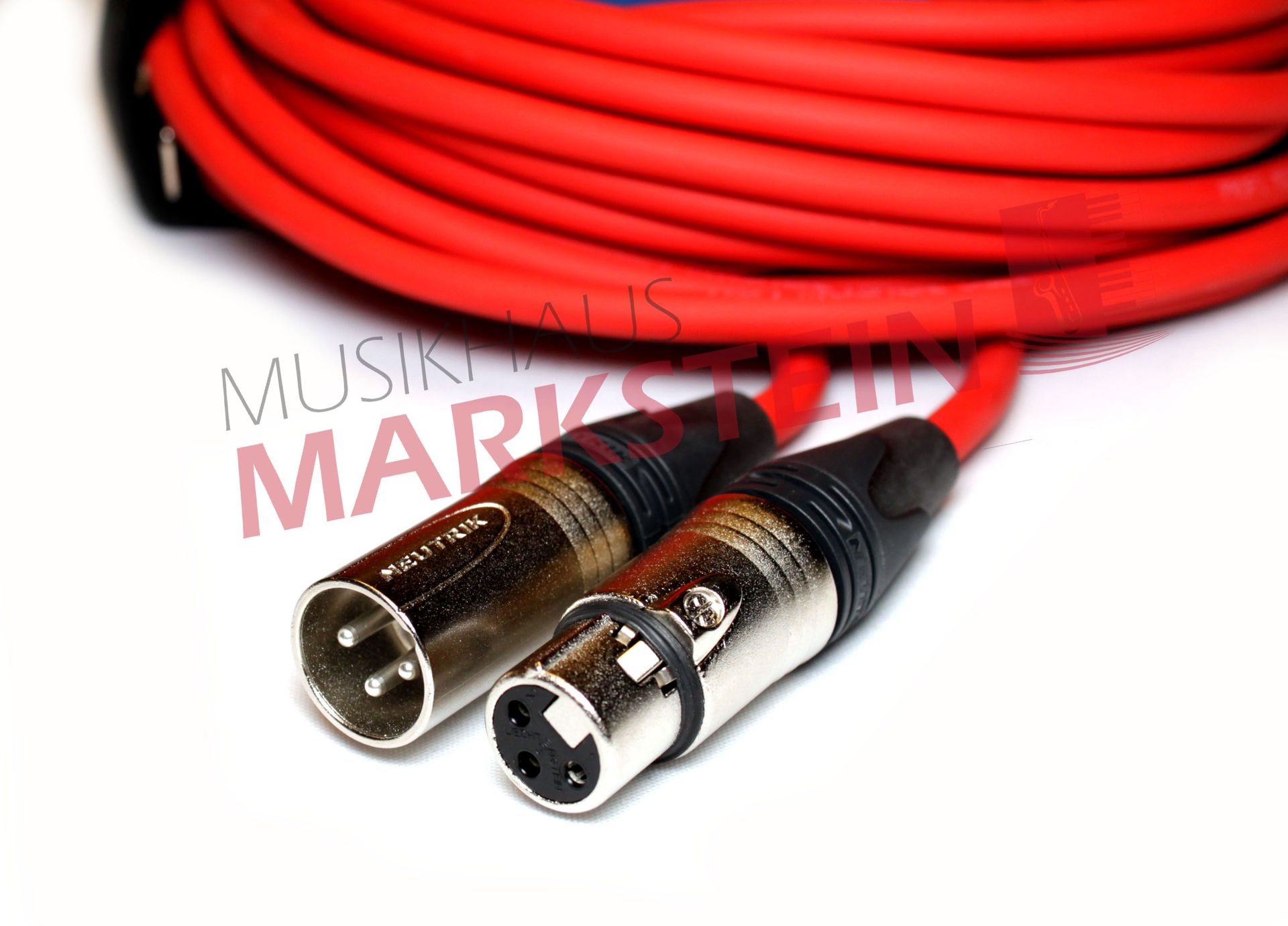 4051344044966 - Mikrofonkabel Neutrik XLR male female 5 Meter rot